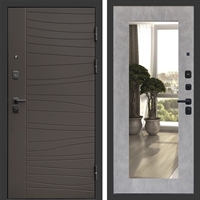 Входная дверь Сицилия фл-251 с зеркалом Бетон светлый 47799