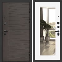 Входная дверь Сицилия фл-251 с зеркалом Белый софт 47811