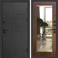 Входная дверь Квадро фл-251 с зеркалом Дуб 47866