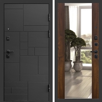 Входная дверь Квадро фл-252 с зеркалом Дуб 47869