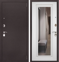 Входная дверь АСД Комфорт с зеркалом Ясень белый 48104