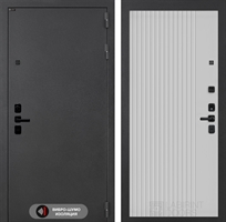 Входная металлическая дверь Лабиринт ACUSTIC 29 - Белый рельеф софт 48108