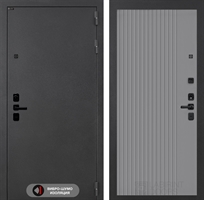 Входная металлическая дверь Лабиринт ACUSTIC 29 - Серый рельеф софт 48109