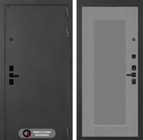 Входная металлическая дверь Лабиринт ACUSTIC 30 - Серый рельеф софт 48110