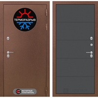 Входная металлическая дверь Лабиринт Термо Магнит 13 - Графит софт 3905579