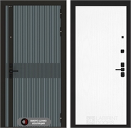 Входная металлическая дверь Лабиринт ISSIDA 07 - Белое дерево 48791