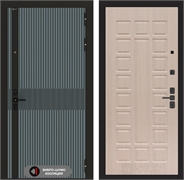 Входная металлическая дверь Лабиринт ISSIDA 04 - Беленый дуб 48804