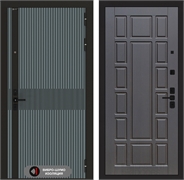 Входная металлическая дверь Лабиринт ISSIDA 12 - Венге 48806