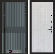 Входная металлическая дверь Лабиринт ISSIDA 06 - Сандал белый 48813