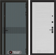 Входная металлическая дверь Лабиринт ISSIDA 06 - Белое дерево 48814