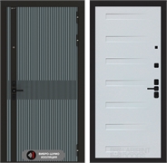 Входная металлическая дверь Лабиринт ISSIDA 14 - Дуб кантри белый горизонт 48815