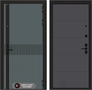 Входная металлическая дверь Лабиринт ISSIDA 13 - Графит софт 48795