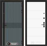 Входная металлическая дверь Лабиринт ISSIDA 13 - Белый софт 48780