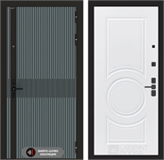 Входная металлическая дверь Лабиринт ISSIDA 23 - Белый софт 48783