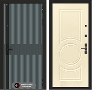 Входная металлическая дверь Лабиринт ISSIDA 23 - Шампань софт 48784