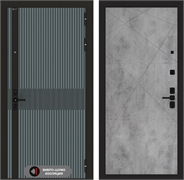 Входная металлическая дверь Лабиринт ISSIDA 24 - Бетон светлый 48786