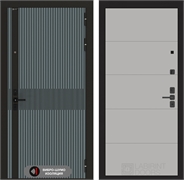 Входная металлическая дверь Лабиринт ISSIDA 13 - Грей софт 48787