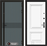 Входная металлическая дверь Лабиринт ISSIDA 26 - Эмаль RAL 9003 48802