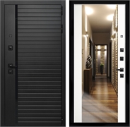 Входная дверь Интеко Агат сб-16 Белый мат - с зеркалом 48901