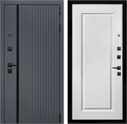 Входная дверь Интеко Агат Графит фл-119 Белый мат 48963