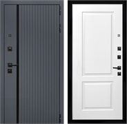 Входная дверь Интеко Агат Графит фл-117 Белый мат 48975