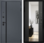 Входная дверь Интеко Агат Графит сб-16 Венге - с зеркалом 48986