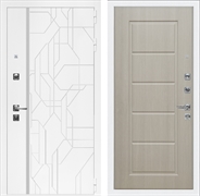Входная дверь Интеко Верона Белый мат фл-39 Эко дуб 49033
