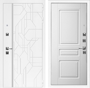 Входная дверь Интеко Верона Белый мат Классика Белый мат 49034