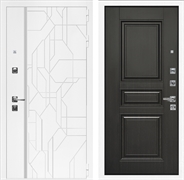 Входная дверь Интеко Верона Белый мат Классика Венге 49035