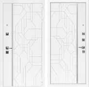 Входная дверь Интеко Верона Белый мат Эверест Белый мат 49040