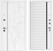 Входная дверь Интеко Верона Белый мат панель Агат Белый мат 49041