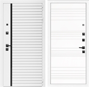 Входная дверь Интеко АГАТ Белая Горизонт дуб кантри 49058