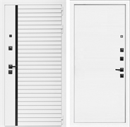 Входная дверь Интеко АГАТ Белая гладкая Белый мат 49060