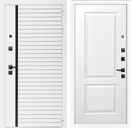Входная дверь Интеко АГАТ БелаяБелая фл-117 Белый мат 49066