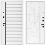 Входная дверь Интеко АГАТ БелаяБелая Эверест Белый мат 49068