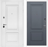 Входная дверь Интеко Афина Белая фл-117 Графит 49088