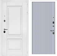 Входная дверь Интеко Афина Белая Вертикаль Силк маус 49105