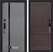 Входная дверь Пиано Смарт 2.0 панель 03 - Орех премиум 55416