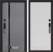 Входная дверь Пиано Смарт 2.0 панель 06 - Белое дерево 55420