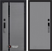 Входная дверь Пиано Смарт 2.0 панель 29 - Серый рельеф софт 55445