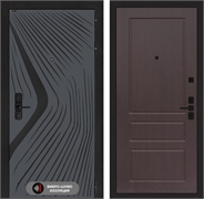 Входная дверь Лабиринт LEOLAB 03 - Орех премиум 55516