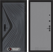 Входная дверь Лабиринт LEOLAB 29 - Серый рельеф софт 55542