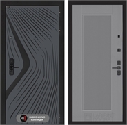 Входная дверь Лабиринт LEOLAB 30 - Серый рельеф софт 55543