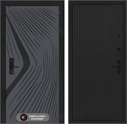 Входная дверь Лабиринт LEOLAB 29 - Черный кварц 55552