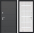 Входная металлическая дверь Лабиринт ART графит 01 - Сандал белый, стекло белое 2492515