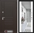 Входная металлическая дверь Мегаполис с зеркалом Максимум - Белый софт 2511345