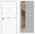 Входная металлическая дверь Лабиринт Лайн WHITE с Зеркалом 19 - Грей софт 2827008