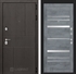 Входная металлическая дверь Лабиринт URBAN 20 - Бетон темный, зеркальные вставки 3007231
