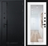 Входная металлическая дверь Лабиринт PIANO с зеркалом 18 - Белое дерево 3710000