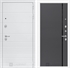 Входная белая дверь Лабиринт Трендо 22 - Графит софт, черная вставка 3769448